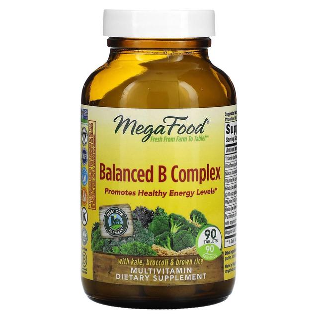 MegaFood, Balanced B Complex, 90 Tablets on Productcaster.