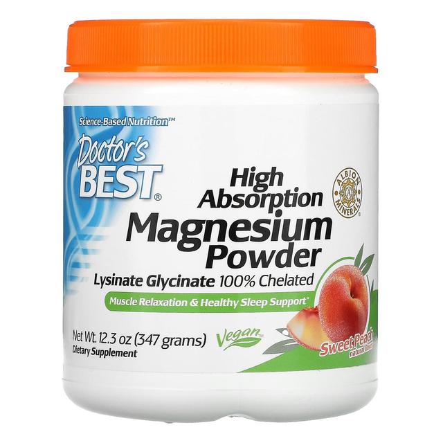 Doctor's Best, High Absorption Magnesium Powder, Sweet Peach, 12.3 oz (347 g) on Productcaster.