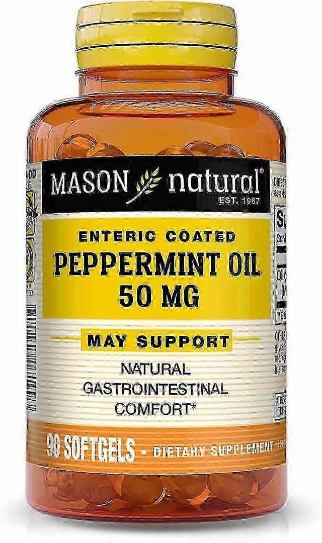 Mason natural peppermint oil enteric coated 50 mg, softgels, 90 ea on Productcaster.