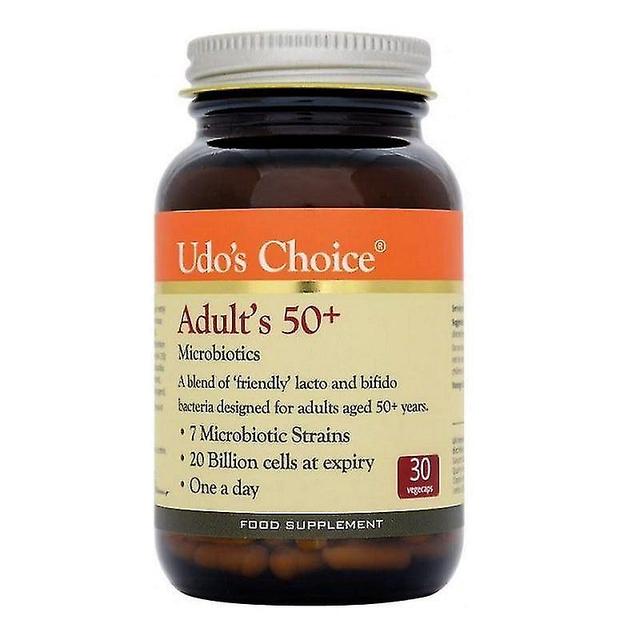 Udo's Choice Adult 50+ Blend Microbiotics Vegicaps 30 (fmd037) on Productcaster.