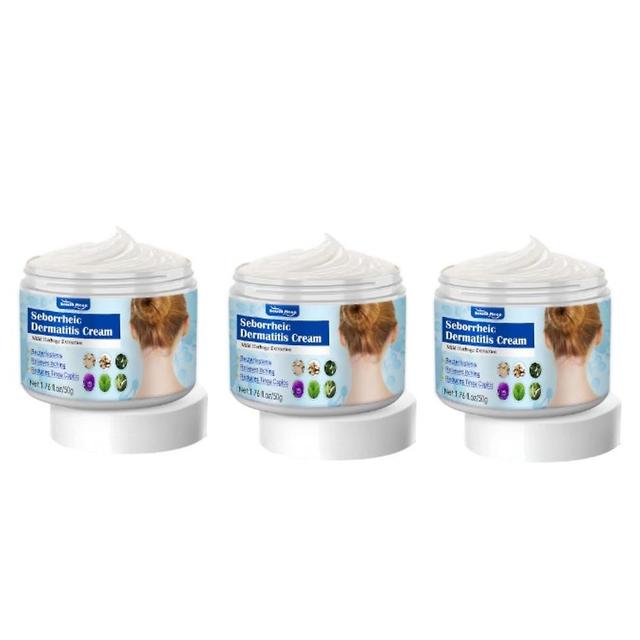 3pcs Seborrheic Skin Cream Head Acne Pruritus Scalp Ringworm Skin Problem Repai Soothing Head Skin on Productcaster.