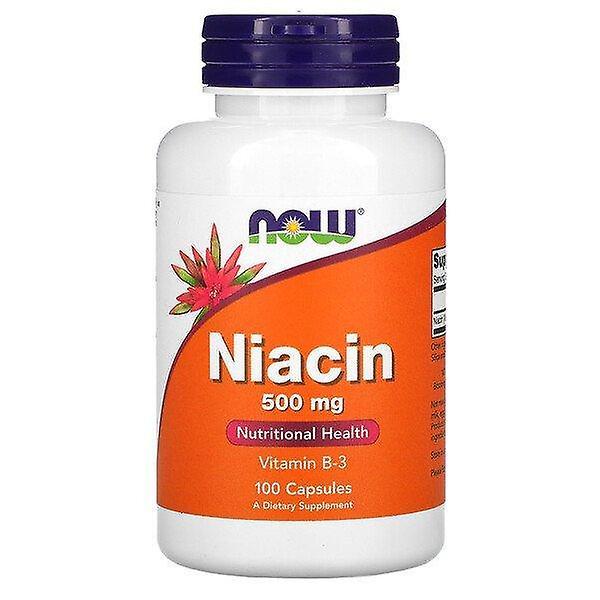 NOW Foods Now Alimentos, Niacina, 500 mg, 100 Cápsulas on Productcaster.