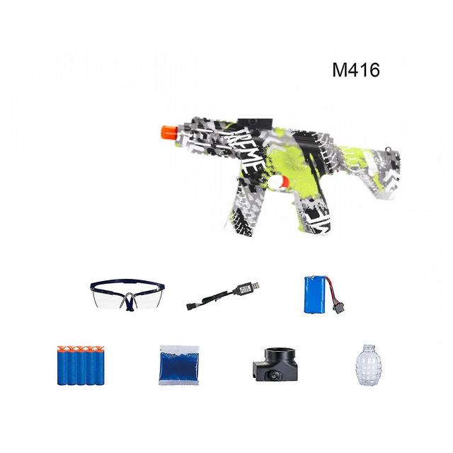 Sunset Electric Gel Blaster Gun Toy, Gel Blaster Gun, Gel Ball Toy With 5000 Water Bal Green M416 on Productcaster.