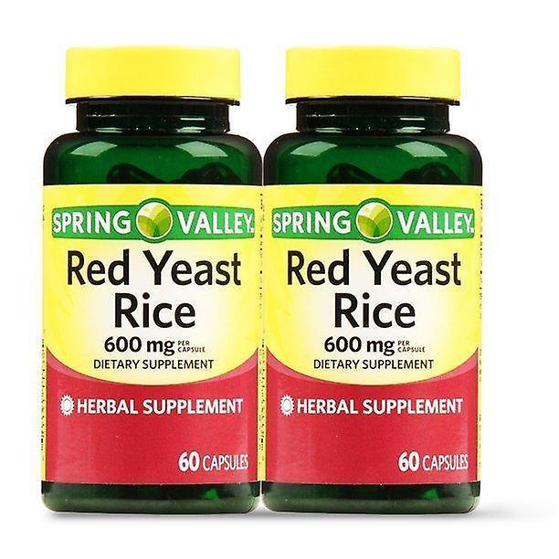 Spring valley red yeast rice capsules, 600 mg, 60 count, 2 pack on Productcaster.