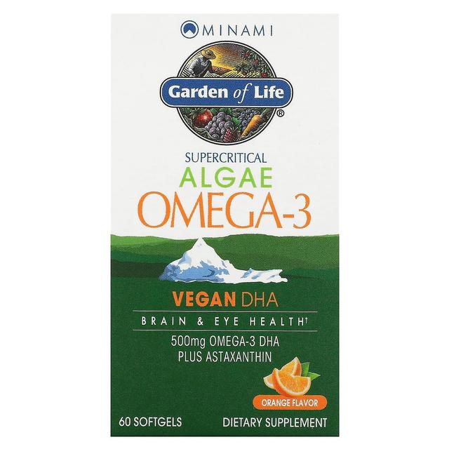 Minami Nutrition, Alghe Omega-3, Arancia , 60 Softgels on Productcaster.