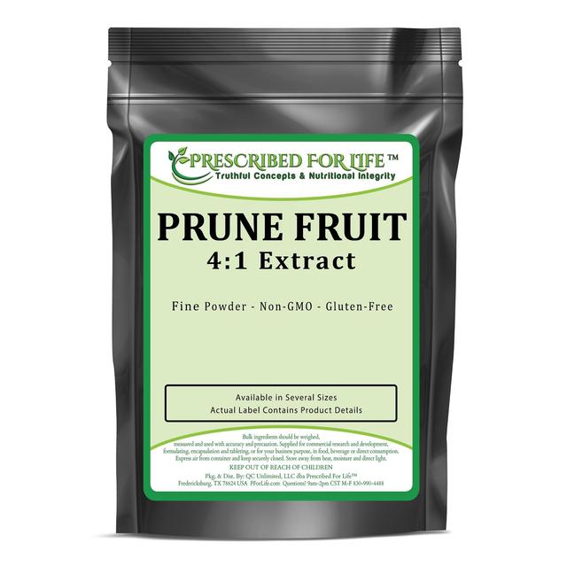 Prescribed For Life Prune-kuivattu luumu 4:1 jauhe uute-ruoan sulatus, luu & lihasten tuki (Prunus domestica) 1 kg (2.2 lb) on Productcaster.