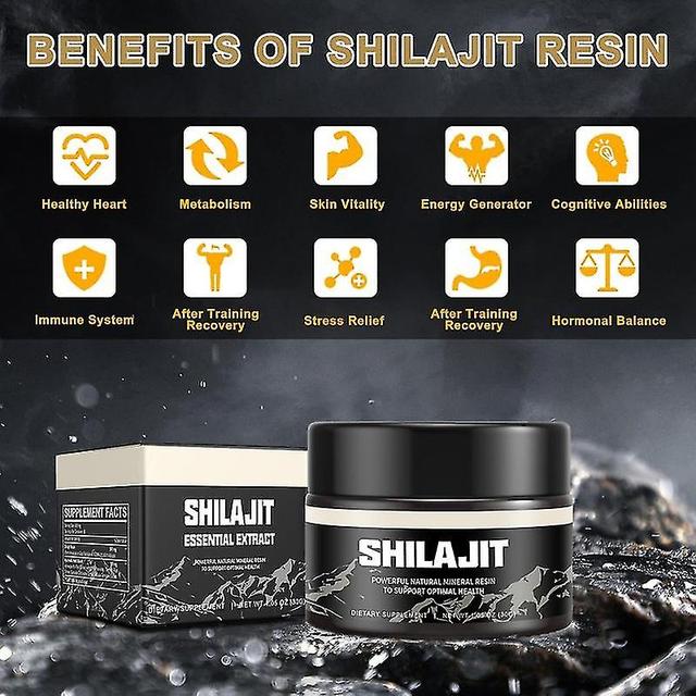 Resina Shilajit orgânica, Himalaia Shilajit suplemento resina ouro grau puro Shilajit ácido fúlvico suplemento, Shilajit suporte energético 2pcs - 60g on Productcaster.