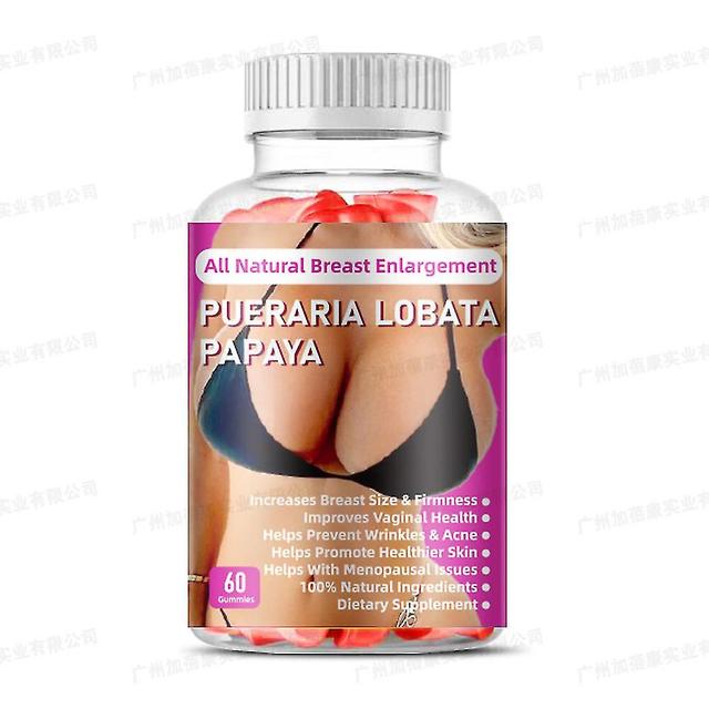 Gumičky na zväčšenie pŕs, gumy na zväčšenie pŕs Pueraria Lobata Papaya a doplnok estrogénu pre ženy a mužov Rast pŕs 1 bottle-60pcs on Productcaster.