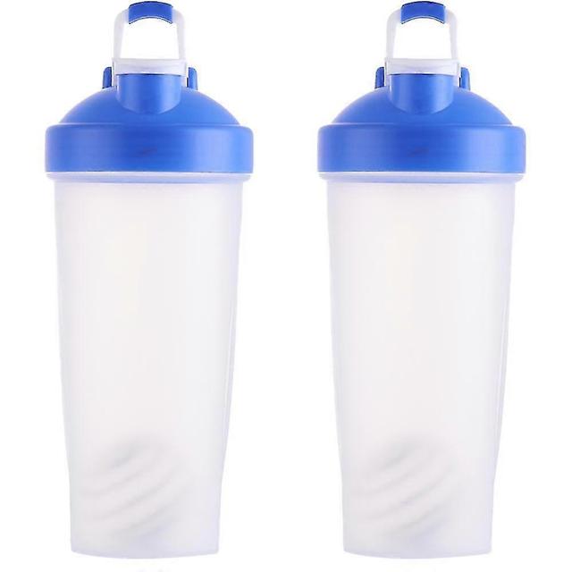 Plastic Protein Shake Bottle For Meal Replacement Shakes & Smoothies, Beverages, Mixing Salad Dressing Blue on Productcaster.