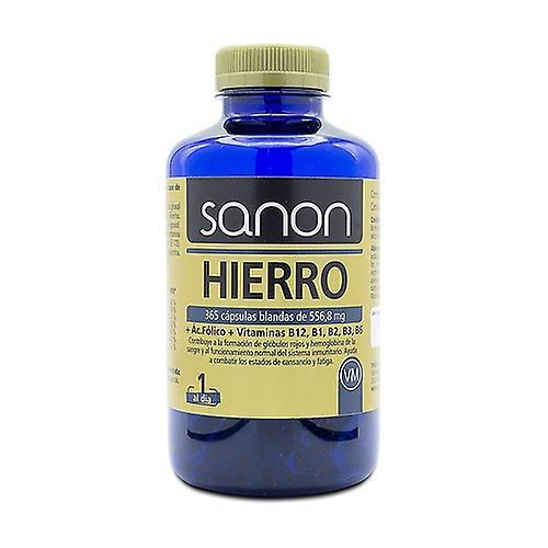 Sanon Iron + folic acid + vitamin B12, B1, B2, B3 and B6 365 capsules of 556.8mg on Productcaster.