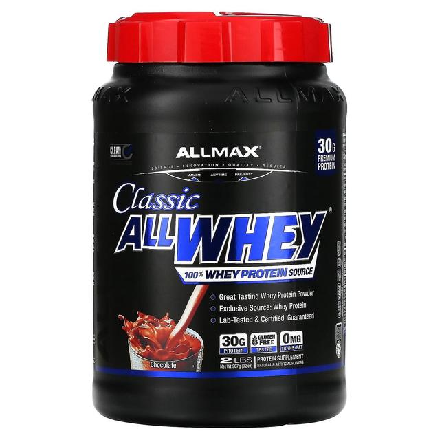 ALLMAX, Classic AllWhey, 100% vassleprotein, choklad, 2 lbs (907 g) on Productcaster.