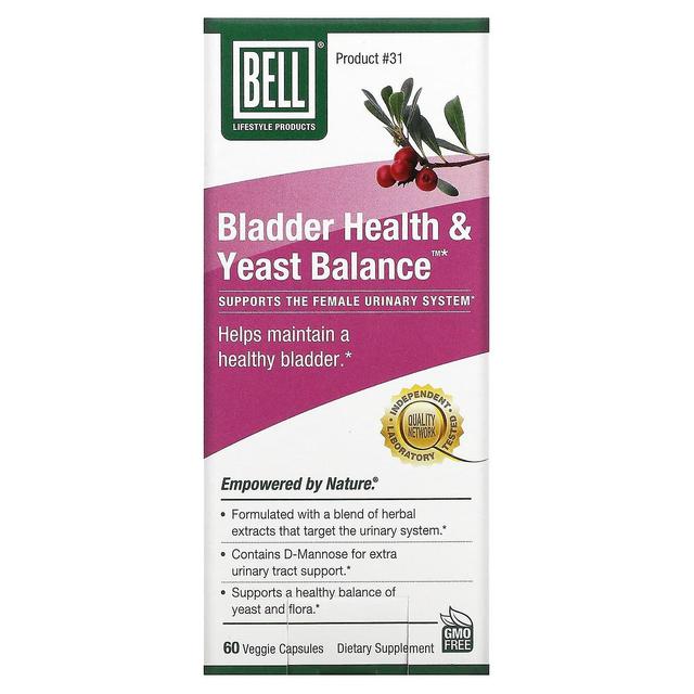 Bell Lifestyle, Bladder Health & Yeast Balance, 60 Veggie Capsules on Productcaster.