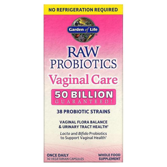 Garden of Life, RAW Probiotics Vaginal Care, 30 Vegetarian Capsules on Productcaster.