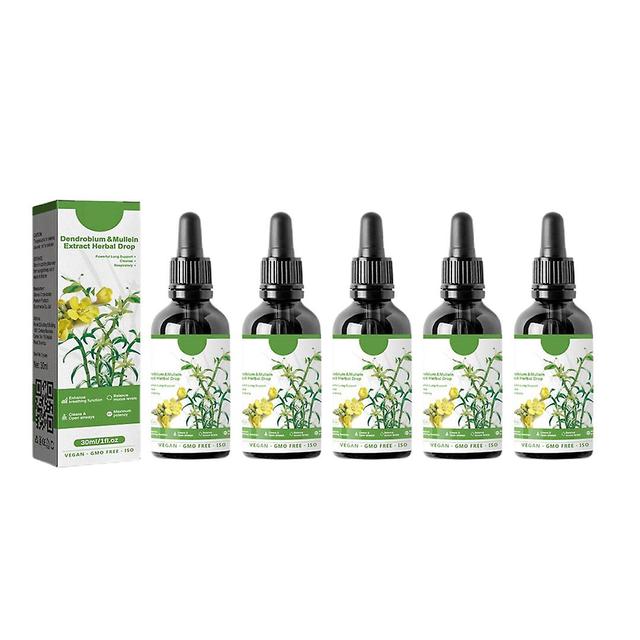 Szasdz Clearbreath Dendrobium Mullein Extract Powerful Lung Support Cleanse Respiratory, Herbal Lung Health Essence, Dendrobium Mullein Extract ... on Productcaster.