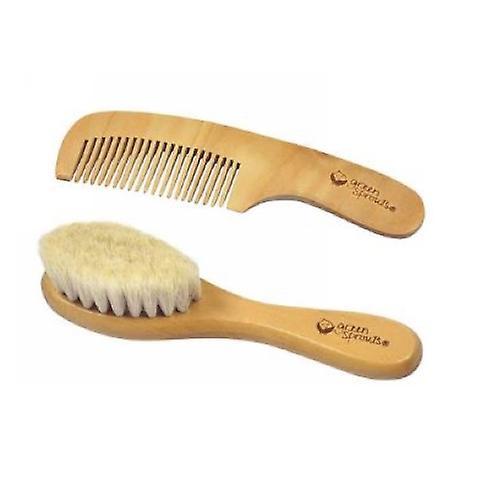 Green Sprouts Brush and Comb Set, 2 Piece Set (Pack of 1) on Productcaster.