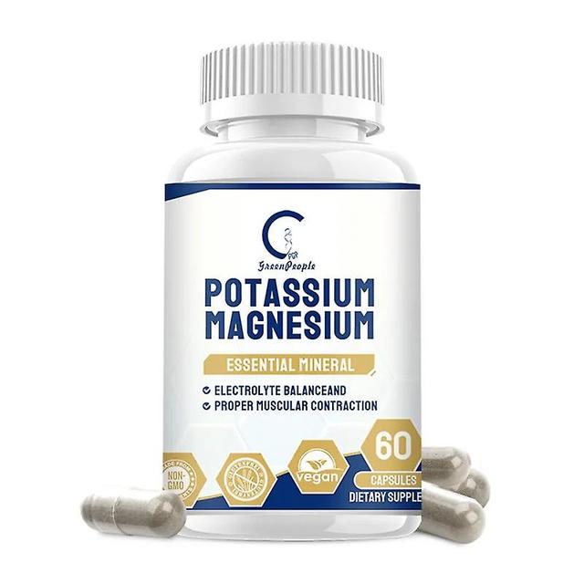 Sofirn GPGP Greenpeople Magnesium Potassium Capsules Gym Easily Absorbed Dietary Mineral Supplement Free Shipping 60pcs on Productcaster.