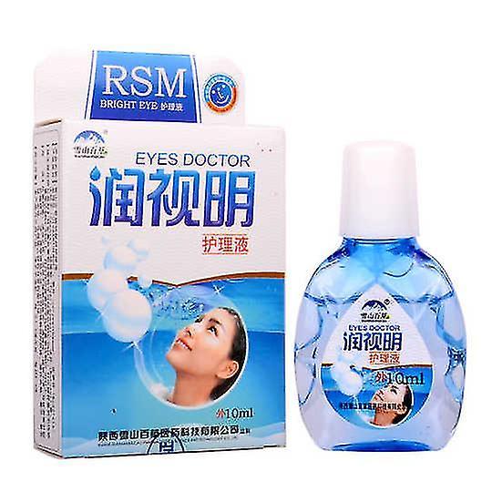 10ml New Cool Eye Drops Cleanning Eyes Relieves Discomfort Removal Fatigue Relax Massage Eye Care Chinese Plaster on Productcaster.