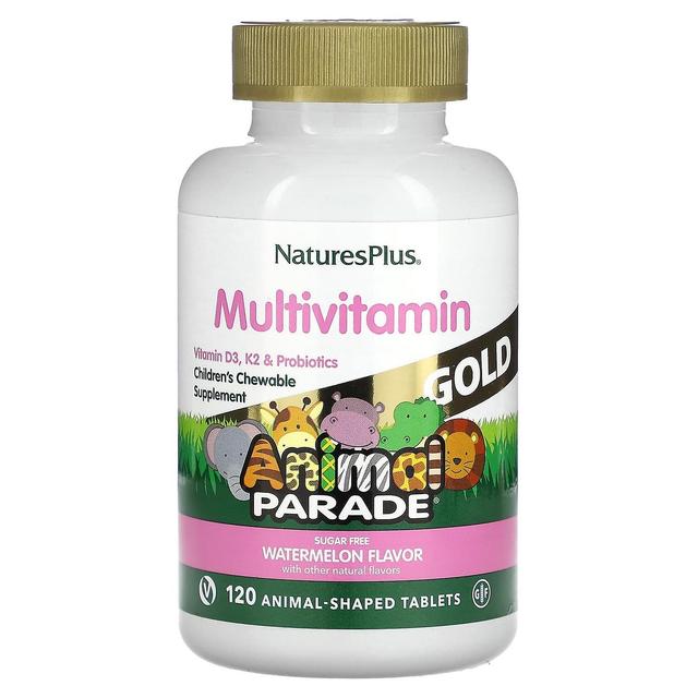 Nature's Plus NaturesPlus, Animal Parade Gold, Children's Chewable Multivitamin Supplement, Watermelon, 120 Animal on Productcaster.