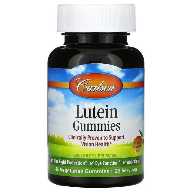 Carlson, Lutein Gummies, Natural Mango, 46 Vegetarian Gummies on Productcaster.