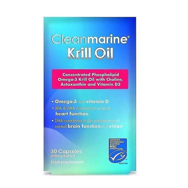 Clean Marine Cleanmarine Krill Olie 50mg Marine Gelcaps 30 (NLF073) on Productcaster.