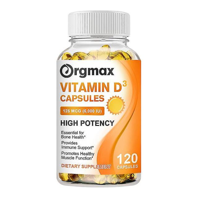 Guoguo Orgmax Vitamine D3 Capsules bevorderen calciumfosfor absorptie Immuunsysteem tanden spieren gezondheid Boost Kind botcel hoogte groei 120 pcs on Productcaster.