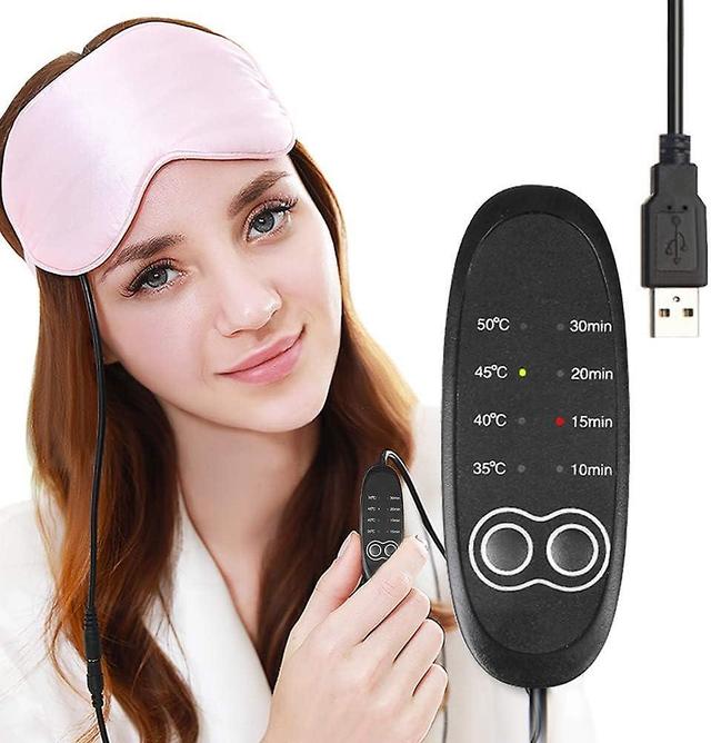 USB-Dampfmaske, lindert den Augendruck, wärmt zur Behandlung von trockenen Augen und Blepharitis, Stil (rosa) on Productcaster.