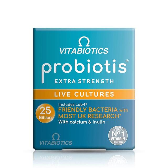 Vitabiotics Probiotis Extra Strength 25 billion Live Cultures Food Supplement on Productcaster.