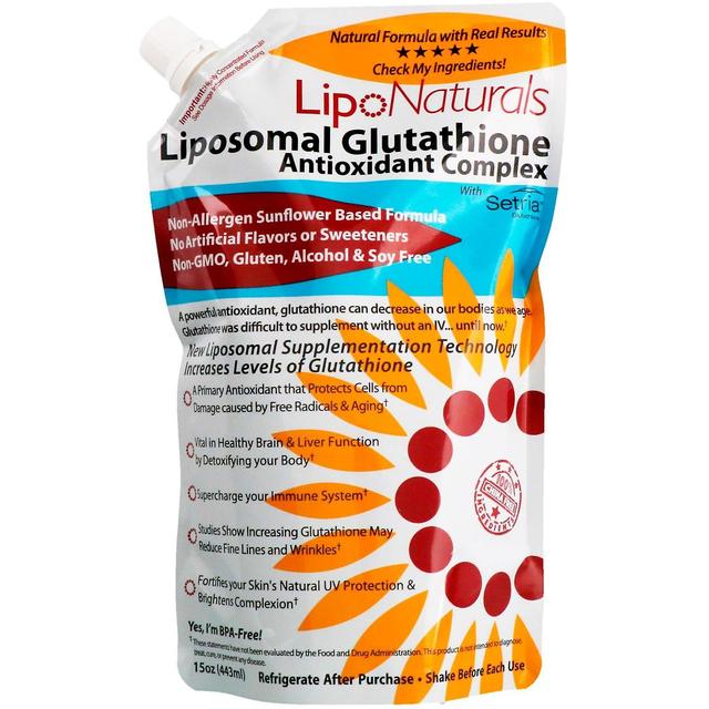 Lipo Naturals, Liposomal Glutathione Antioxidant Complex with Setria, 15 oz (443 on Productcaster.