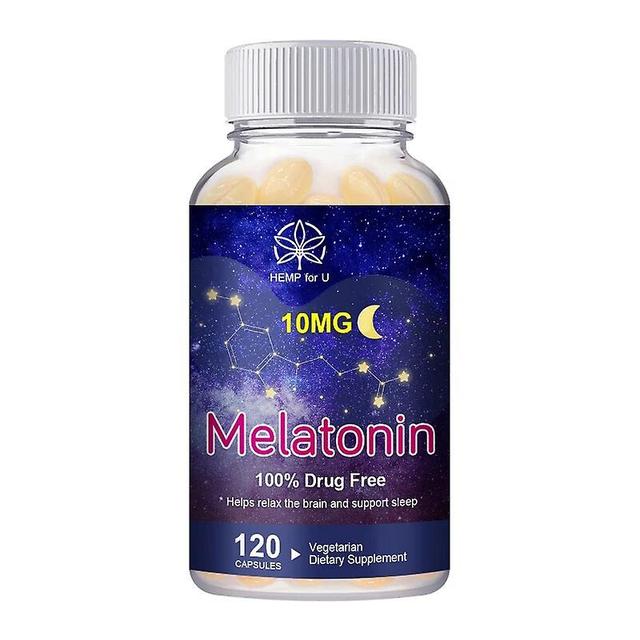 Eccpp 10mg Melatonin Kapsel Snabb Sömn Tillägg Lindrar Sömnlöshet Förbättrar Sömnkvaliteten Hjälp Sömn Slappna Av Hjärnan Nerver 120pcs on Productcaster.