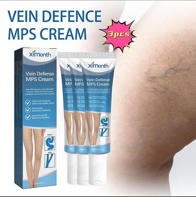 ximonth Vein Care krém, žilová masáž na zmiernenie bolesti a opuchu nôh, dážďovky nohy pulse Krém na zdravotnú starostlivosť Masážny olej1PCS) 3PCS on Productcaster.