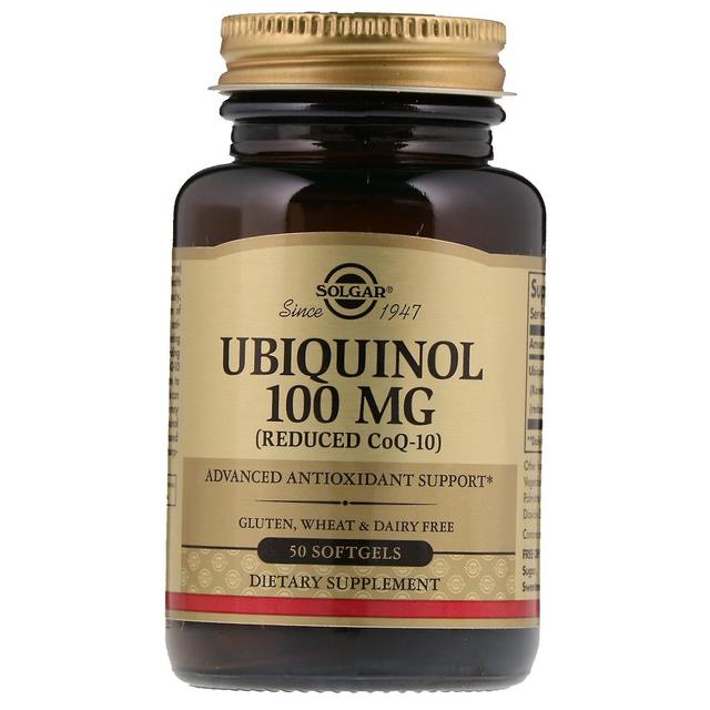 Solgar, Ubiquinol (Reduced CoQ10), 100 mg, 50 Softgels on Productcaster.