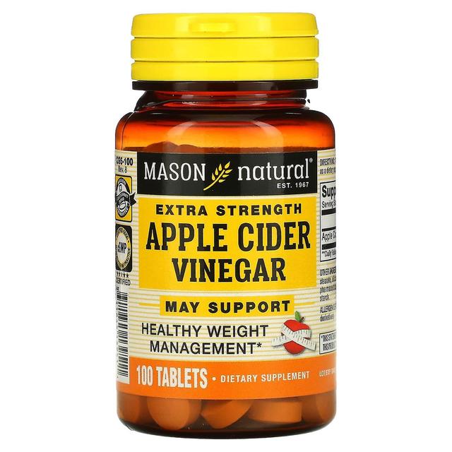 Mason Natural, Extra Strength Apple Cider Vinegar, 100 Tablets on Productcaster.