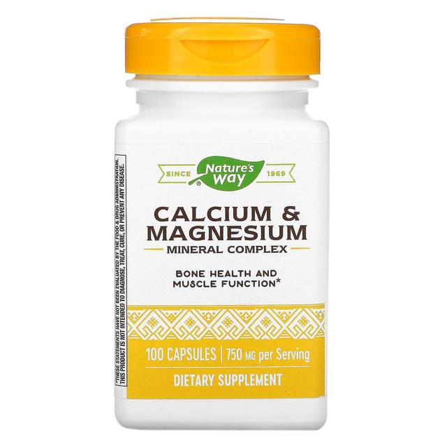 Nature's Way Naturens vej, Calcium & Magnesium Mineral Complex, 250 mg, 100 kapsler on Productcaster.