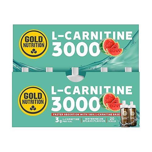 Gold Nutrition L Carnitine (Watermelon Flavor) 20 vials of 3000mg (Watermelon) on Productcaster.