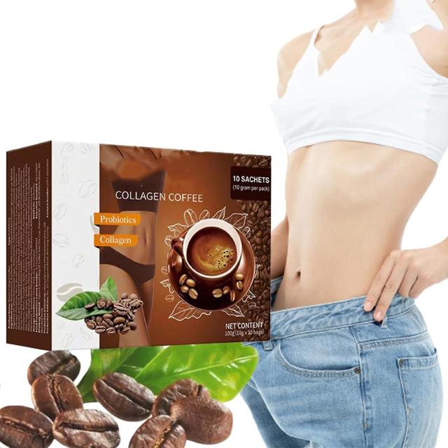 Fongwan Kahvikollageeni, Instant Collagen Coffee Powder tukee energiaa, kollageenikahvilisä Instant Coffee Mix Metabolism Booster 1kpl - 100g on Productcaster.