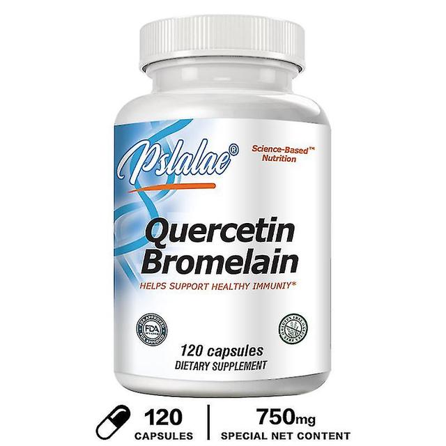 Guoguo Quercetin Bromelain, Immune Support, Heart, Joint & Respiratory Health, Non-gmo, Vegan Capsules 120 Capsules on Productcaster.