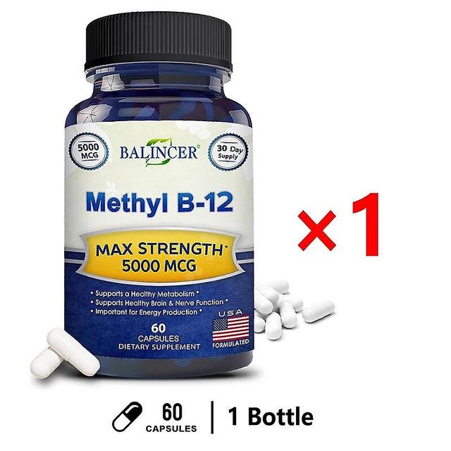 Visgaler Vitamin B12 - 5000 Mcg Supplement -benefits Brain & Heart Function, Supports Memory, Learning, Helps Boost Natural Energy 1 bottle on Productcaster.