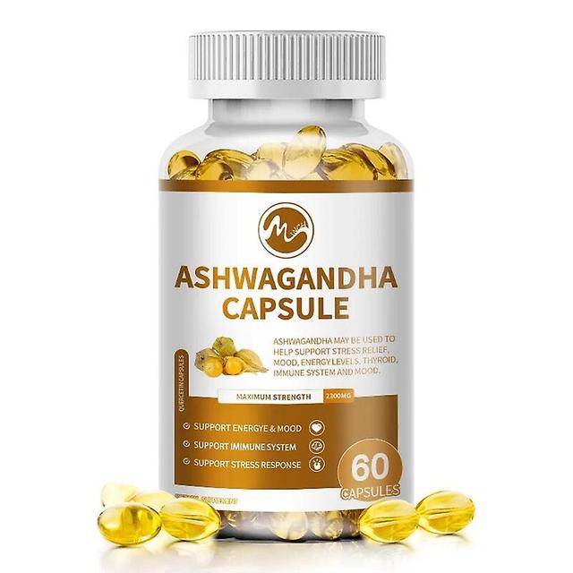 Ashwagandha Extra Capsule Energy & Endurance Supplements Brain & Memory Relief Stress Deep Sleep Vegetarian Care For AdultTIB TIB . 60pcs on Productcaster.