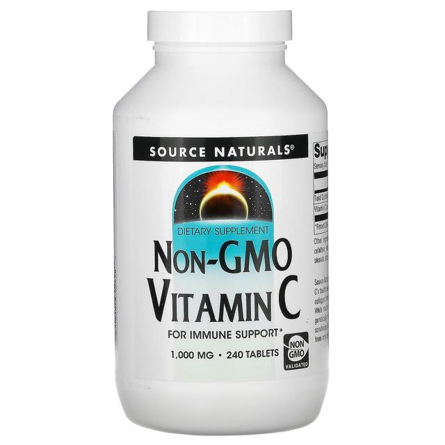 Source Naturals, Non-GMO Vitamin C, 1,000 mg, 240 Tablets on Productcaster.