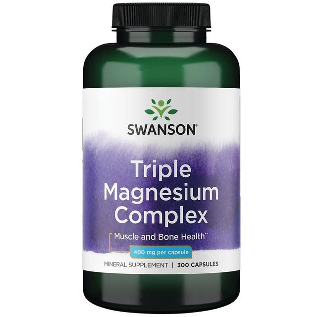 Swanson Triple Magnesium Complex 400mg 300 Capsules on Productcaster.