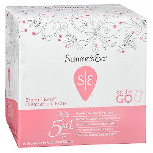 Summer's Eve Summers Eve Feminine Cleansing Cloths, Sensitive Skin Sheer Floral Summers 32 each (Pack of 1) on Productcaster.