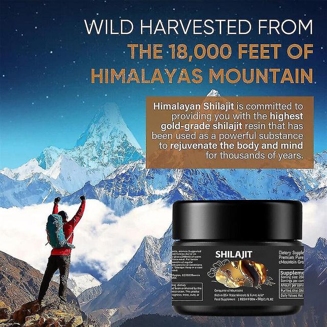 Shilajit najčistejšia himalájska živica shilajit, zlatá trieda 100% doplnok shilajit, prírodná živica shilajit s 85+ stopovými minerálmi; fulvová k... on Productcaster.