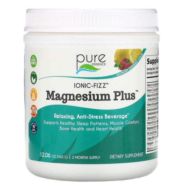 Pure Essence, Ionic-Fizz, Magnesium Plus, Raspberry Lemonade, 12.06 oz (342 g) on Productcaster.