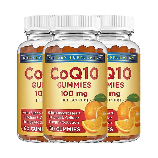 Vitamin 100 Vitamin Coenzyme 10 Gummies Heart Coenzyme Q10 Natural Antioxidant Dietary Supplement 3 pcs on Productcaster.