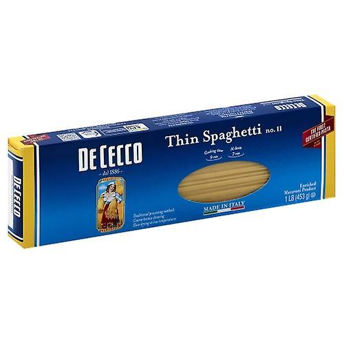 De Cecco Pasta Spaghetti Thin, Case of 20 X 16 Oz (Pack of 1) on Productcaster.