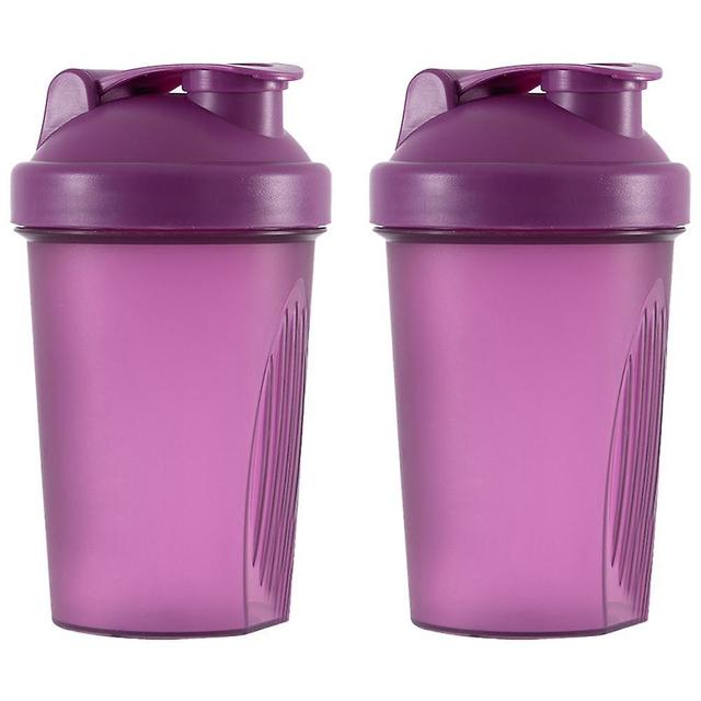 Sooya Shaker Flaske Protein Opbevaring Til Pulver Træning Gym Wire Whisk Balls Purple on Productcaster.