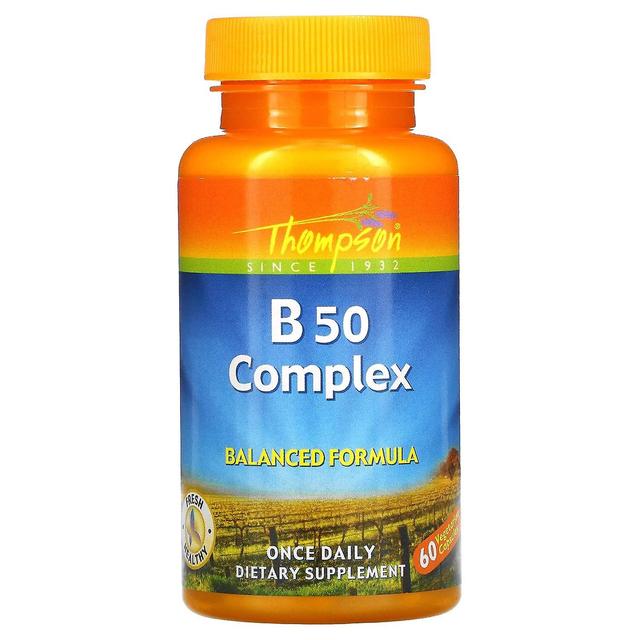 Thompson, B50 Complex, 60 Vegetarian Capsules on Productcaster.