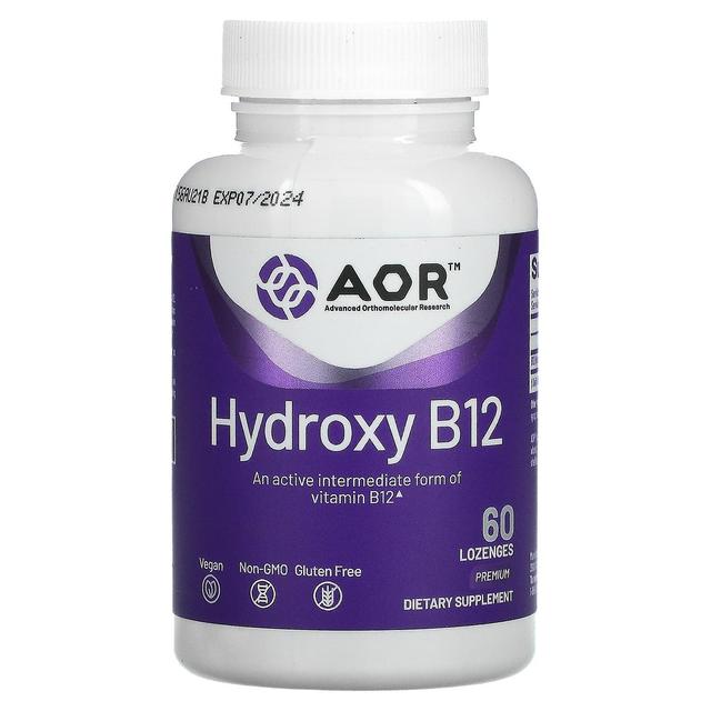 Advanced Orthomolecular Resear Advanced Orthomolecular Research AOR, Hydroxy B12, 60 Lozenges on Productcaster.