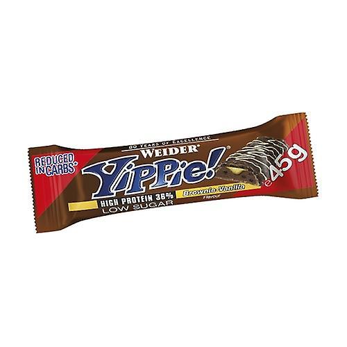 Weider Yippie bar brownie and vanilla protein bar 45 g (Vanilla - Brownie) on Productcaster.