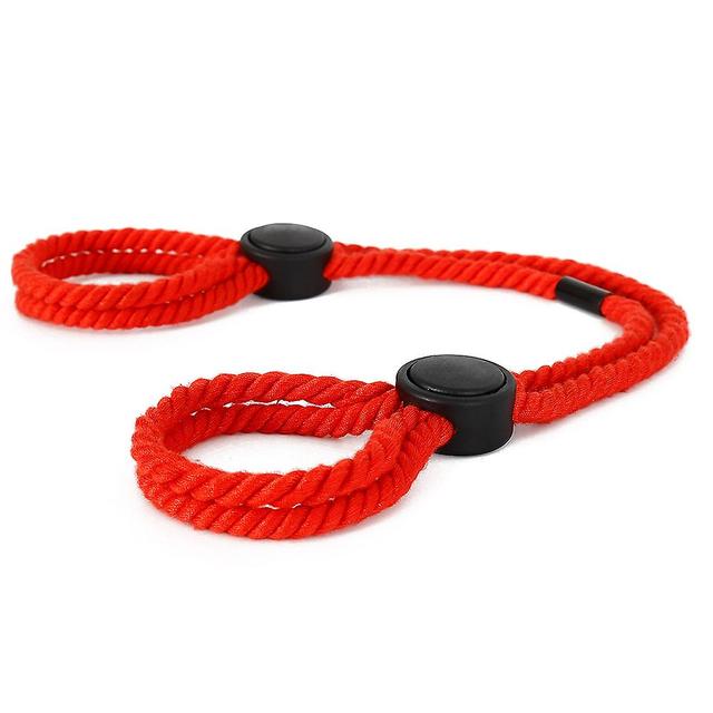 Dual-purpose Hand/anklets Rope Durable Lightweight Rope Toys Regulatable Rope Handcuffses Red on Productcaster.